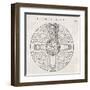 Representation of Ptolemy's Planetary System Which Features the Earth at the Centre of the Universe-Michelet-Framed Art Print