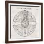 Representation of Ptolemy's Planetary System Which Features the Earth at the Centre of the Universe-Michelet-Framed Art Print