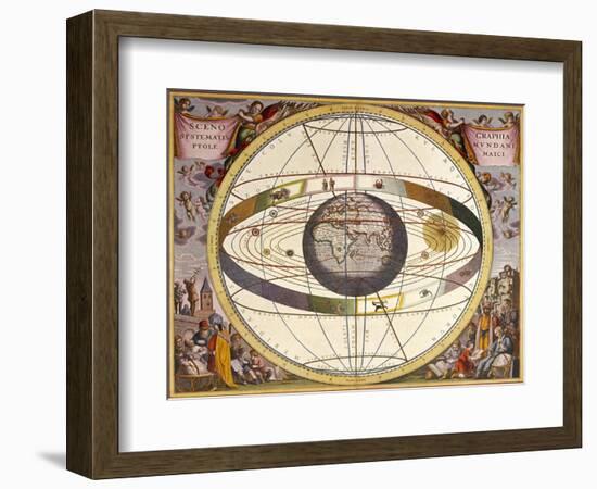 Representation of Ptolemy's System Showing Earth-Andreas Cellarius-Framed Photographic Print