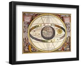 Representation of Ptolemy's System Showing Earth-Andreas Cellarius-Framed Photographic Print