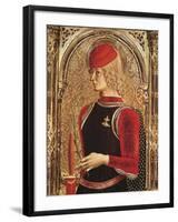 Representation of St George, Detail of the Altarpiece-Carlo Crivelli-Framed Giclee Print