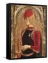 Representation of St George, Detail of the Altarpiece-Carlo Crivelli-Framed Stretched Canvas