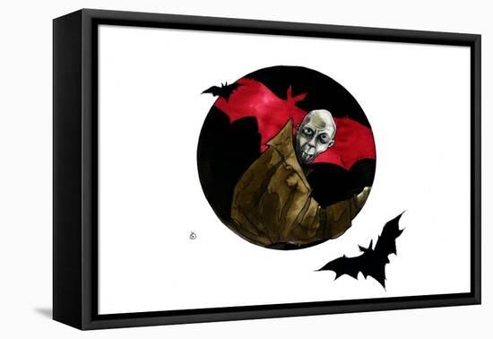 Representation of the Character of Nosferatu the Vampire-Alessandro Lonati-Framed Stretched Canvas