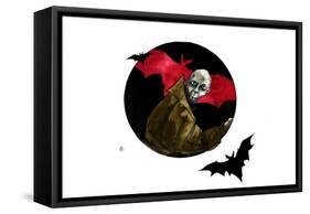 Representation of the Character of Nosferatu the Vampire-Alessandro Lonati-Framed Stretched Canvas