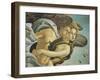 Representation of Wind, Detail from Birth of Venus, 1484-Sandro Botticelli-Framed Giclee Print