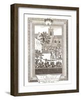 Representations of the Shooting Match by the London Archers in the Reign of Queen Elizabeth, 1793-null-Framed Giclee Print