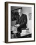 Representative Elbert D. Thomas Standing in His Office Going over Some Papers-null-Framed Photographic Print