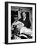 Representative Ned Patton Watching Barber at Work in the House Barber Shop-null-Framed Photographic Print