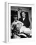 Representative Ned Patton Watching Barber at Work in the House Barber Shop-null-Framed Photographic Print