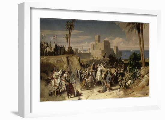 Reprise de Beyrouth occupée par les troupes du sultan Saladin, par Amaury de Lusignan (futur-Alexandre Hesse-Framed Giclee Print