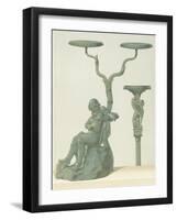 Reproduction of a Candlestick with Silenus-Fausto and Felice Niccolini-Framed Giclee Print