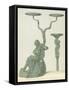 Reproduction of a Candlestick with Silenus-Fausto and Felice Niccolini-Framed Stretched Canvas