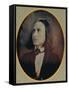 Reproduction of a Daguerrotype of Franz Liszt-Hungarian School-Framed Stretched Canvas