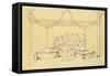 Reproduction of a Drawing from a Fresco Depicting a Board Game-Fausto and Felice Niccolini-Framed Stretched Canvas