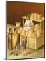 Reproduction of a Fresco Depicting a Baker, from the Houses and Monuments of Pompeii-Fausto and Felice Niccolini-Mounted Premium Giclee Print