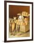 Reproduction of a Fresco Depicting a Baker, from the Houses and Monuments of Pompeii-Fausto and Felice Niccolini-Framed Giclee Print