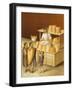 Reproduction of a Fresco Depicting a Baker, from the Houses and Monuments of Pompeii-Fausto and Felice Niccolini-Framed Giclee Print