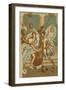 Reproduction of a Fresco Depicting Achilles Among the Maidens of Scyros-Fausto and Felice Niccolini-Framed Giclee Print