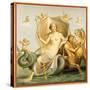 Reproduction of a Fresco Depicting Galatea, from the Houses and Monuments of Pompeii-Fausto and Felice Niccolini-Stretched Canvas