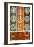 Reproduction of a Fresco Depicting Mythological Subjects, from the Houses and Monuments of Pompeii-Fausto and Felice Niccolini-Framed Giclee Print