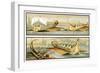 Reproduction of a Fresco Depicting Roman Ships, from the Houses and Monuments of Pompeii-Fausto and Felice Niccolini-Framed Giclee Print