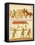 Reproduction of a Fresco Depicting the Transport of Goods on a Wagon and a Sedan Chair-Fausto and Felice Niccolini-Framed Stretched Canvas