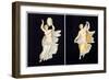 Reproduction of a Fresco Depicting Two Bacchae, from the Houses and Monuments of Pompeii-Fausto and Felice Niccolini-Framed Giclee Print