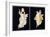 Reproduction of a Fresco Depicting Two Bacchae, from the Houses and Monuments of Pompeii-Fausto and Felice Niccolini-Framed Giclee Print