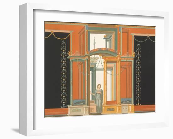 Reproduction of a Fresco from a Wall of the Pantheon-Fausto and Felice Niccolini-Framed Giclee Print