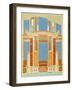 Reproduction of a Fresco from the Atrium of a House, the Houses and Monuments of Pompeii-Fausto and Felice Niccolini-Framed Giclee Print