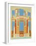 Reproduction of a Fresco from the Atrium of a House, the Houses and Monuments of Pompeii-Fausto and Felice Niccolini-Framed Giclee Print