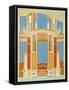 Reproduction of a Fresco from the Atrium of a House, the Houses and Monuments of Pompeii-Fausto and Felice Niccolini-Framed Stretched Canvas
