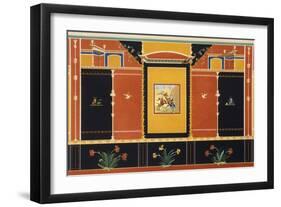 Reproduction of a Fresco, from the Houses and Monuments of Pompeii-Fausto and Felice Niccolini-Framed Giclee Print