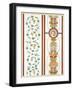 Reproduction of a Fresco with Ornamental Motifs, from the Houses and Monuments of Pompeii-Fausto and Felice Niccolini-Framed Giclee Print