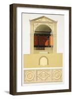 Reproduction of a Frescoed Niche, from the Houses and Monuments of Pompeii-Fausto and Felice Niccolini-Framed Giclee Print