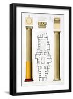 Reproduction of a House with a Floor Plan and Architectural Details-Fausto and Felice Niccolini-Framed Giclee Print