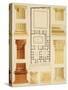 Reproduction of a House with a Floor Plan and Architectural Details-Fausto and Felice Niccolini-Stretched Canvas