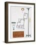 Reproduction of a House with a Floor Plan and Ornamental Motifs-Fausto and Felice Niccolini-Framed Giclee Print