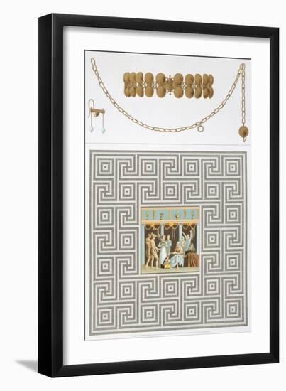 Reproduction of a Mosaic and Precious Objects-Fausto and Felice Niccolini-Framed Giclee Print