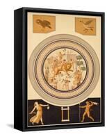 Reproduction of a Mosaic Depicting a Chained Lion and Animals-Fausto and Felice Niccolini-Framed Stretched Canvas