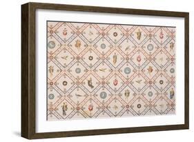 Reproduction of a Mosaic, from the Houses and Monuments of Pompeii-Fausto and Felice Niccolini-Framed Giclee Print