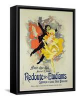 Reproduction of a Poster Advertising a "Student Gala Evening"-Jules Chéret-Framed Stretched Canvas