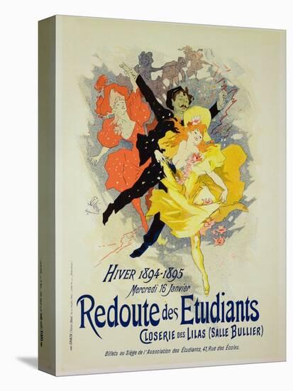 Reproduction of a Poster Advertising a "Student Gala Evening"-Jules Chéret-Stretched Canvas