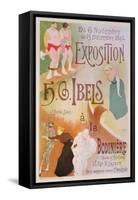 Reproduction of a Poster Advertising an Exhibition by H. G. Ibels, at the Bodiniere, Rue St Lazare,-Henri-Gabriel Ibels-Framed Stretched Canvas
