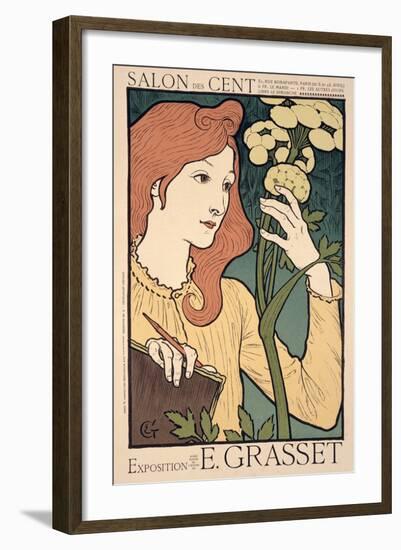 Reproduction of a Poster Advertising an Exhibition of Work by Eugene Grasset-Eugene Grasset-Framed Giclee Print