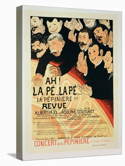 Reproduction of a Poster Advertising "Chauffons, Chauffons," a Pepiniere Concert, 1898-Jules-Alexandre Grün-Stretched Canvas