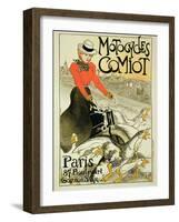 Reproduction of a Poster Advertising Comiot Motorcycles, 1899-Théophile Alexandre Steinlen-Framed Giclee Print