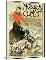 Reproduction of a Poster Advertising Comiot Motorcycles, 1899-Théophile Alexandre Steinlen-Mounted Giclee Print