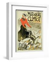 Reproduction of a Poster Advertising Comiot Motorcycles, 1899-Théophile Alexandre Steinlen-Framed Premium Giclee Print