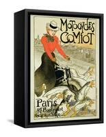 Reproduction of a Poster Advertising Comiot Motorcycles, 1899-Théophile Alexandre Steinlen-Framed Stretched Canvas